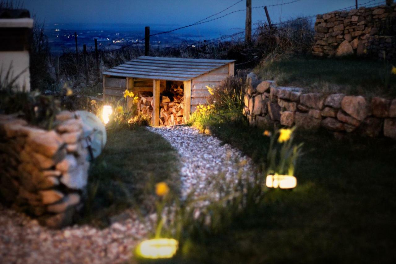 Ludgvan Scandi Cabin On A Hill, With Stunning Panoramic Views מראה חיצוני תמונה