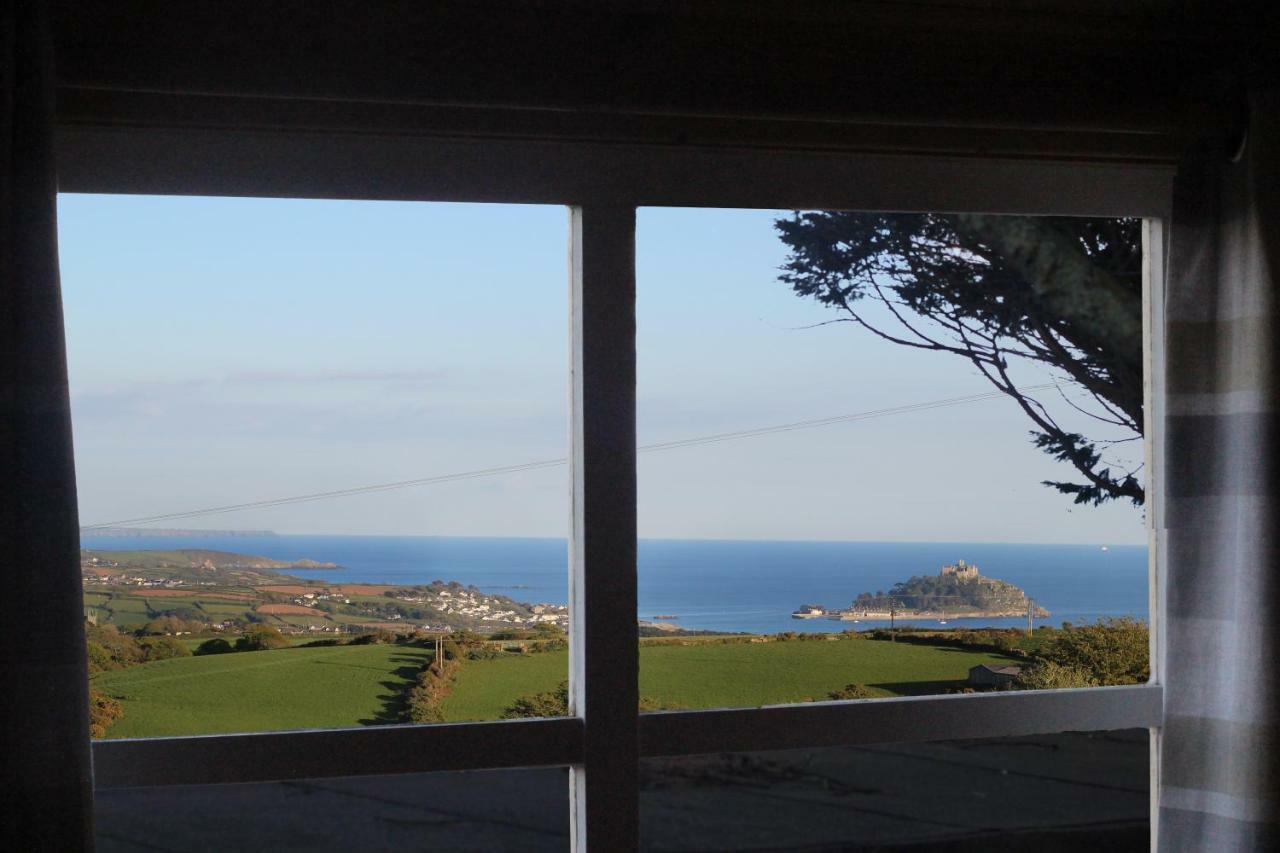 Ludgvan Scandi Cabin On A Hill, With Stunning Panoramic Views מראה חיצוני תמונה